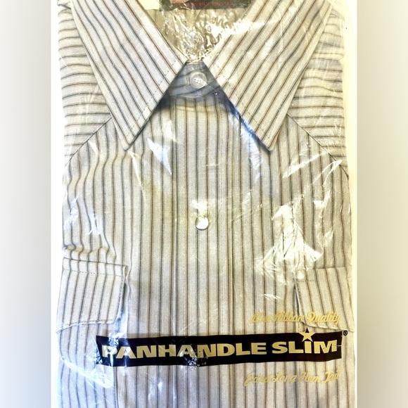 PanHandled Slim | 3 SHIRT BUNDLE: Pearl Snap Extra Long Hem Tail Size 18.5 - Picture 9 of 15